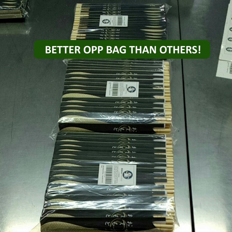 Albino Monkey 200 Round Separated Disposable Chopsticks | Best for Sushi | Bamboo Wooden Chinese Chop sticks - Bamboo Chopstick Bulk - Disposable Utensils Premium Quality - (100 Pairs) - Image 4